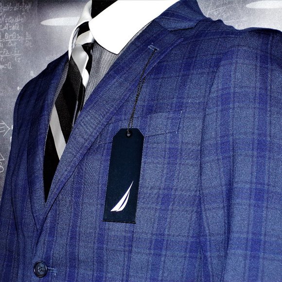 ๐ฅHP Nautica Windowpane Men's Sport Coat - Picture 3 of 6